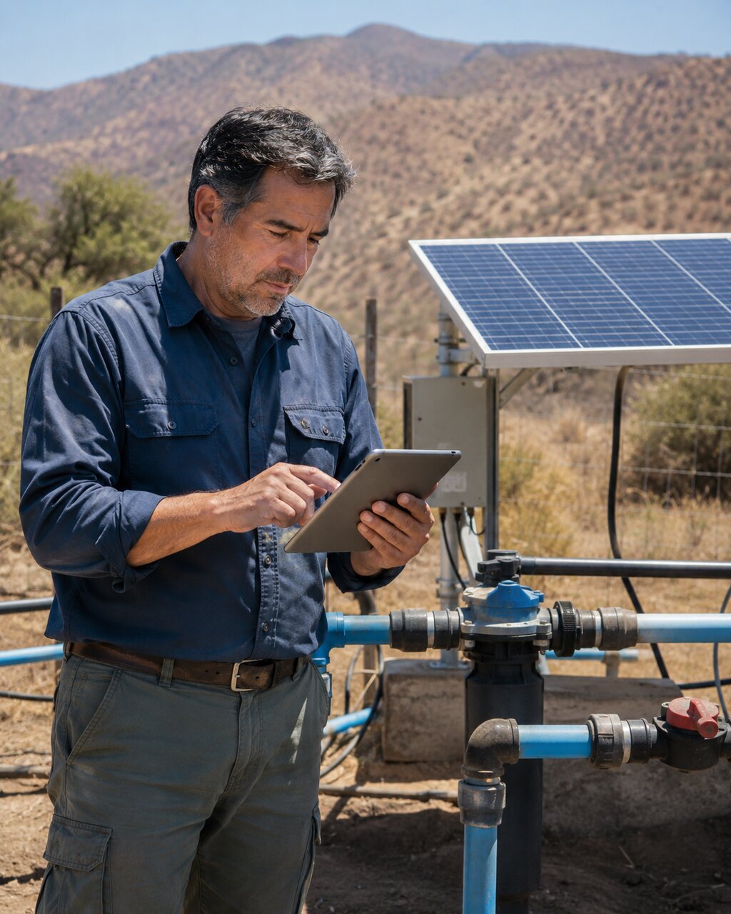 Emprendedores latinos de Tiltil gestionando servicios mineros, transporte, agricultura y mantenimiento con una oficina virtual